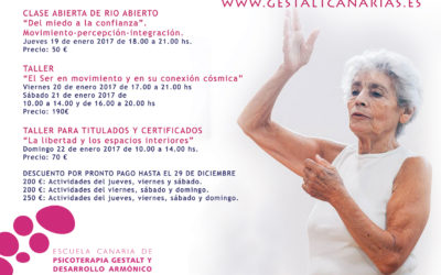 Enero 2017, María Adela Palcos en Gran Canaria