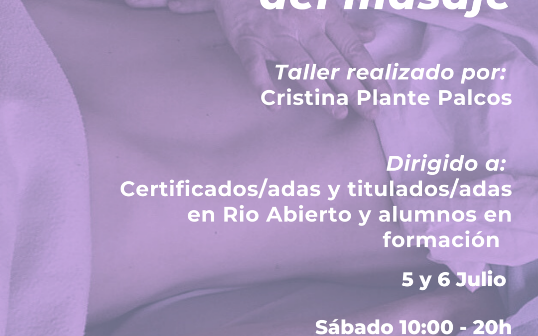 Percepción e Intervención a través del masaje con Cristina Plante Palcos